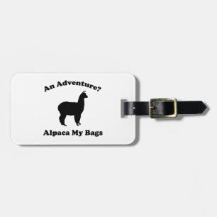 Étiquette À Bagage Une aventure ? Alpaca Mes Sacs
