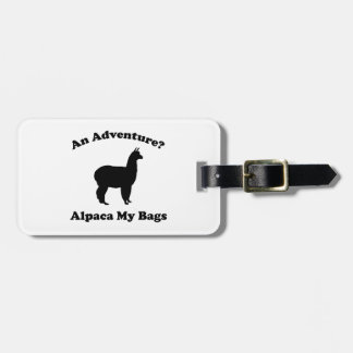 Étiquette À Bagage Une aventure ? Alpaca Mes Sacs