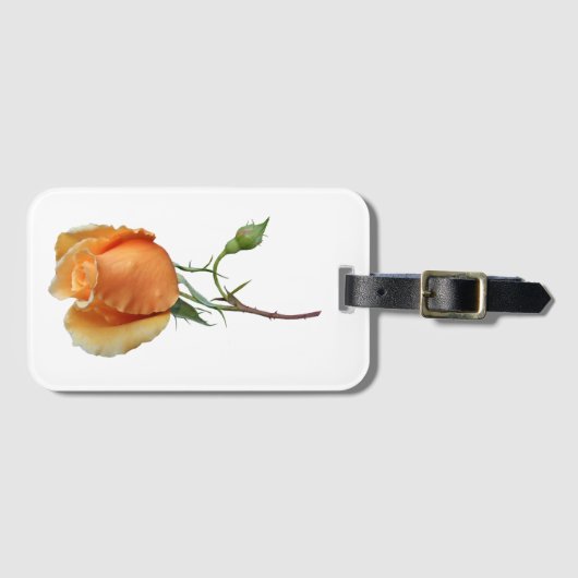 Étiquette À Bagage Une bouture de rose unique (Devant Horizontal)