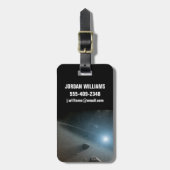 Étiquette À Bagage Une Ceinture Astéroïde Autour De L'Étoile Lumineus (Devant Vertical)