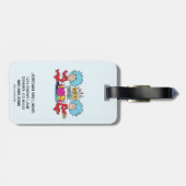 Étiquette À Bagage Une chose Deux choses du parti (Dos horizontal)