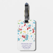 Étiquette À Bagage Une chose deux douces choses Motif (Dos Vertical)