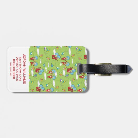 Étiquette À Bagage Une chose deux Motif de cerfs-volants (Dos horizontal)