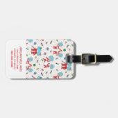 Étiquette À Bagage Une chose deux Motif de fête (Devant horizontal)