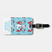 Étiquette À Bagage Une chose deux Motif de neige (Devant horizontal)