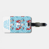 Étiquette À Bagage Une chose deux Motif de neige (Dos horizontal)