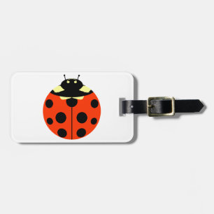 Étiquette À Bagage Une coccinelle