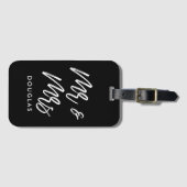 Étiquette À Bagage Une coutume moderne, M. et Mme. (Devant Horizontal)