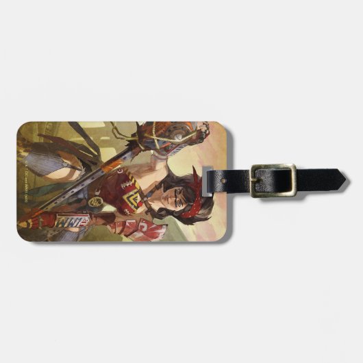 Étiquette À Bagage Une crise infinie Illustration d'une Femme Merveil (Devant horizontal)