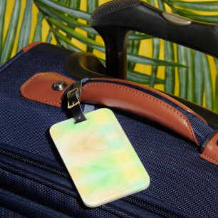 Étiquette À Bagage Une étiquette de bagage avec un design pastel doux