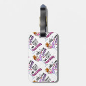 Étiquette À Bagage Une fille ne peut jamais avoir trop de MARTINIS (Dos Vertical)