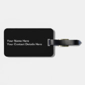 Étiquette À Bagage Une hantise nous irons logo de fantôme de LLC (Dos horizontal)