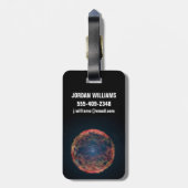 Étiquette À Bagage Une Impression Artiste De Supernova 1993j. (Dos Vertical)