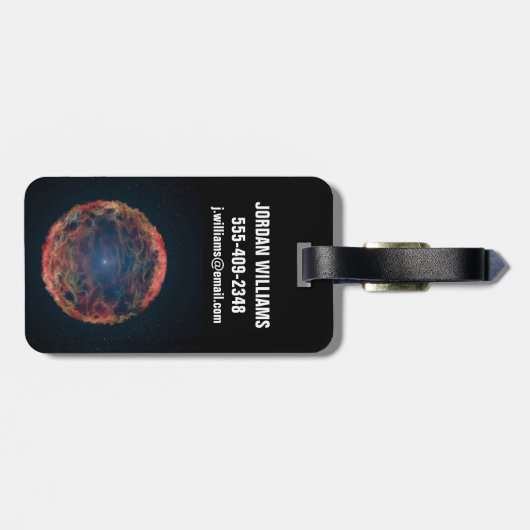 Étiquette À Bagage Une Impression Artiste De Supernova 1993j. (Dos horizontal)