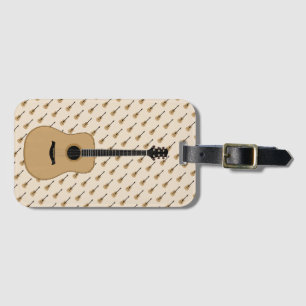 Étiquette À Bagage Une jolie guitare