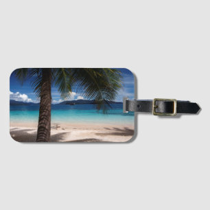 Étiquette À Bagage Une plage sur l'île de Wai de KOH en Thaïlande