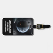 Étiquette À Bagage Une Planète Comme La Terre Avec Des Océans Qui Rev (Devant horizontal)