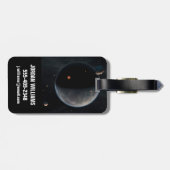 Étiquette À Bagage Une Planète Comme La Terre Riche En Carbone Et Sèc (Dos horizontal)