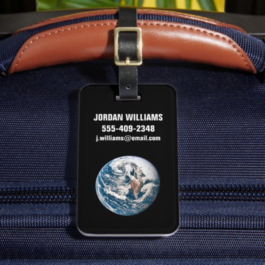 Étiquette À Bagage Une Terre Tirée De L'Appareil Spacecraft Apollo 10 (Insitu Rectoal 2)