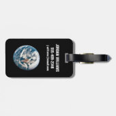 Étiquette À Bagage Une Terre Tirée De L'Appareil Spacecraft Apollo 10 (Dos horizontal)