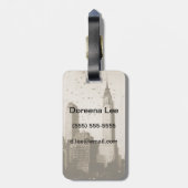 Étiquette À Bagage Une volée de voler d'oiseaux (Dos Vertical)