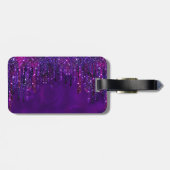 Étiquette À Bagage Unicorn rose mou Déchets de Parties scintillant mo (Dos horizontal)