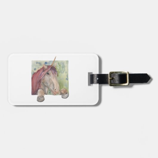 Étiquette À Bagage Unicorne (Devant horizontal)