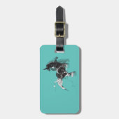 Étiquette À Bagage Unicorne numérique (Devant Vertical)