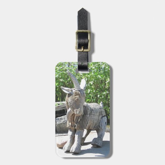 Étiquette À Bagage Unicorne ou âne ? Palanga, LITUANIE - (Devant Vertical)