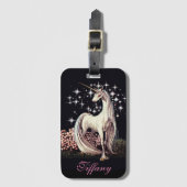 Étiquette À Bagage Unicorne personnalisée (Devant Vertical)