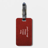 Étiquette À Bagage Union Jack chic rustique (Dos Vertical)