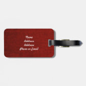 Étiquette À Bagage Union Jack chic rustique (Dos horizontal)