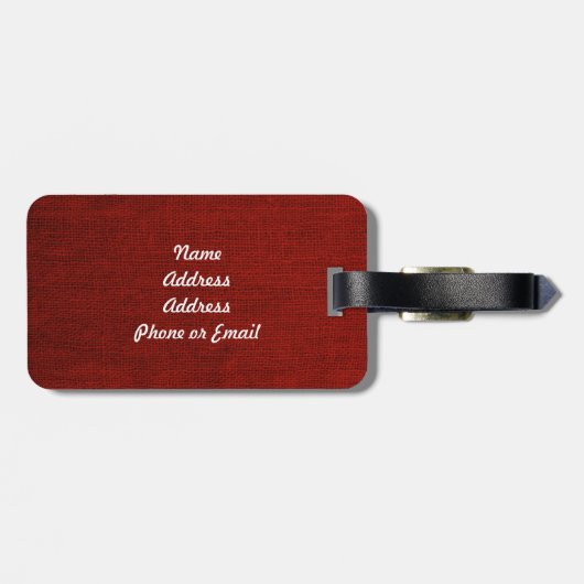 Étiquette À Bagage Union Jack chic rustique (Dos horizontal)