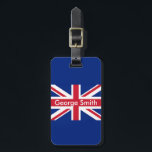 Étiquette À Bagage Union Jack personnalisé<br><div class="desc">Balise de bagage Union Jack personnalisable.</div>