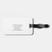 Étiquette À Bagage Unique bleu clair clair (Dos horizontal)