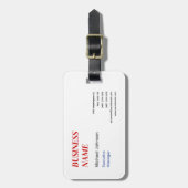 Étiquette À Bagage Unique entreprise de design professionnel moderne (Devant Vertical)