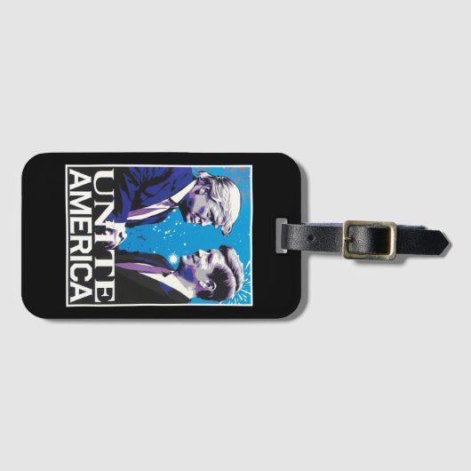 Étiquette À Bagage Unir l'Amérique et Trump emblématique (Devant Horizontal)