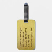 Étiquette À Bagage Université de Beringia (Dos Vertical)