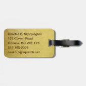 Étiquette À Bagage Université de Beringia (Dos horizontal)