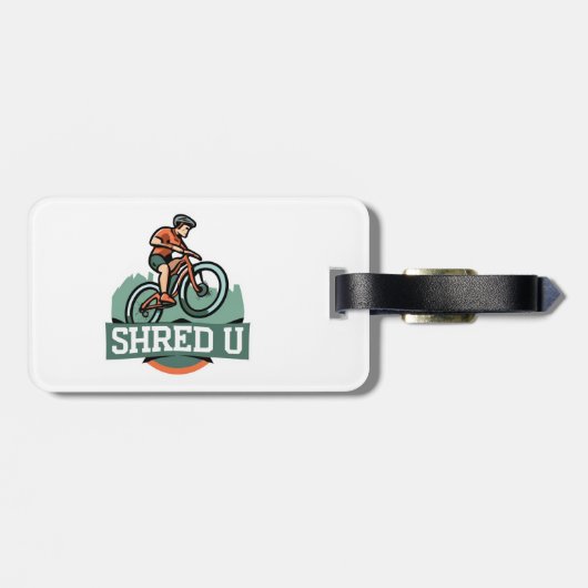 Étiquette À Bagage Université de Shred pour le VTT (Dos horizontal)