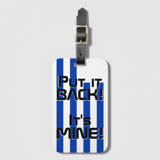 Étiquette À Bagage Uruguay Drapeau National Funny Patriotique (Devant Vertical)