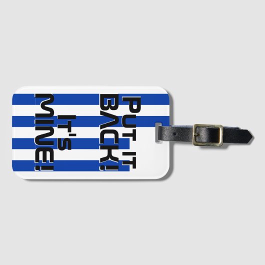 Étiquette À Bagage Uruguay Drapeau National Funny Patriotique (Devant Horizontal)