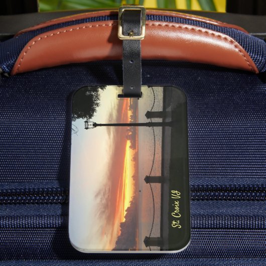 Étiquette À Bagage US Virgin Islands Sunset Tropical Caribbean (Insitu Rectoal 2)