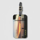 Étiquette À Bagage US Virgin Islands Sunset Tropical Caribbean (Devant Vertical)