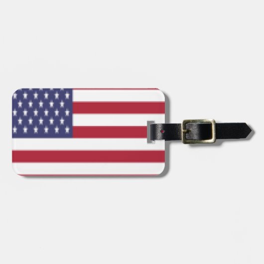 ÉTIQUETTE À BAGAGE USA (Devant horizontal)