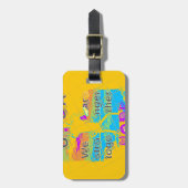 Étiquette À Bagage USA Belle conception de texte Extraordinaire (Devant Vertical)