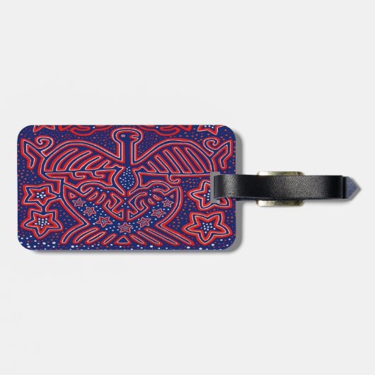 Étiquette À Bagage USA Eagle Democratic Patriot (Dos horizontal)