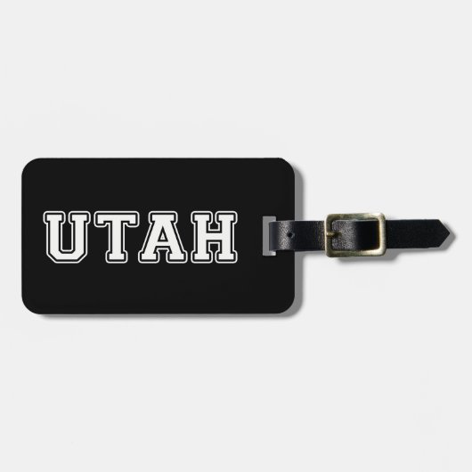 Étiquette À Bagage Utah (Devant horizontal)
