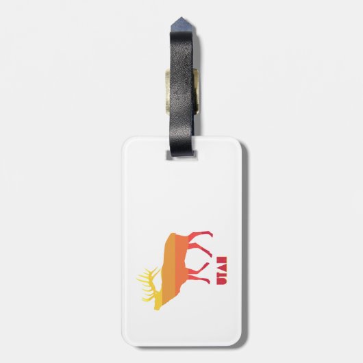 Étiquette À Bagage Utah Elk (Dos Vertical)