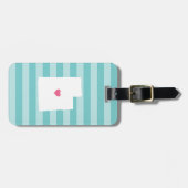 Étiquette À Bagage Utah Heart | État d'origine (Devant horizontal)